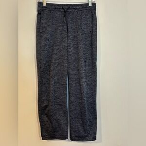 Under Armour ColdGear Fleece Joggers YLG Youth Large Boys Gray Black Loose Fit